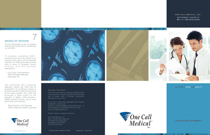 one call care management brochure