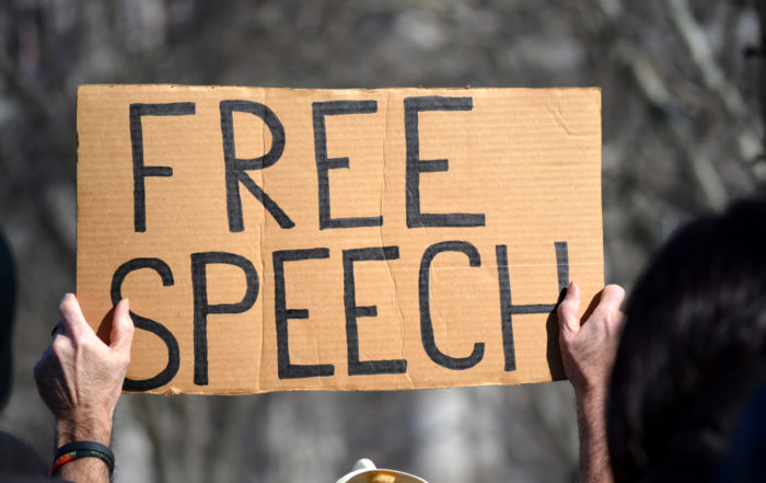 free speech sign